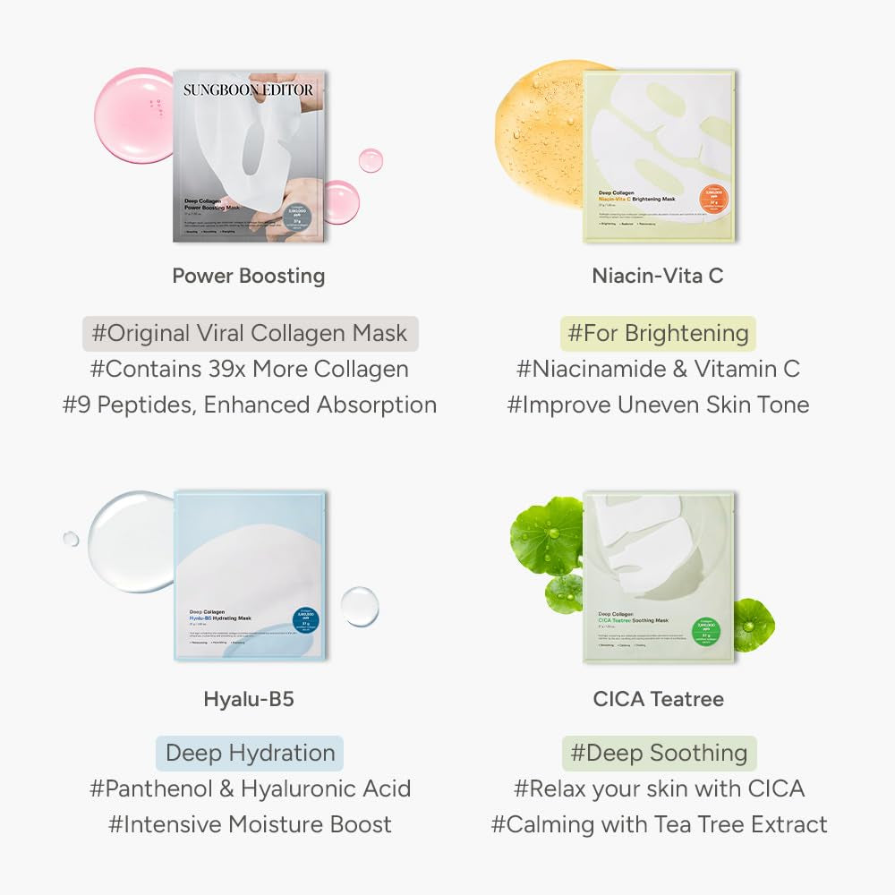 Sungboon Editor - Deep Collagen Power Boosting Mask | THE ORIGINAL OVERNIGHT COLLAGEN MASK