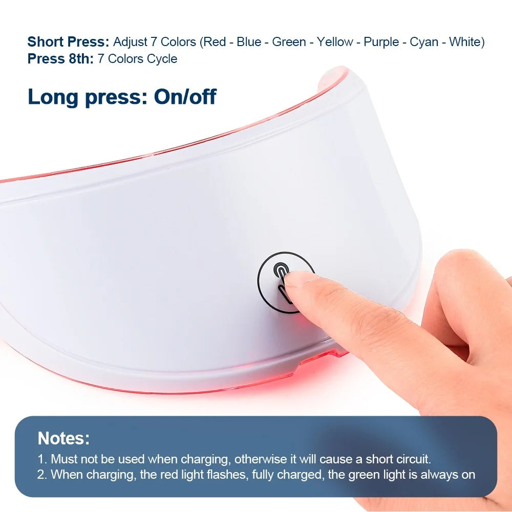 Anti-Aging LED Facial & Neck Mask (Wireless & Rechargeable)